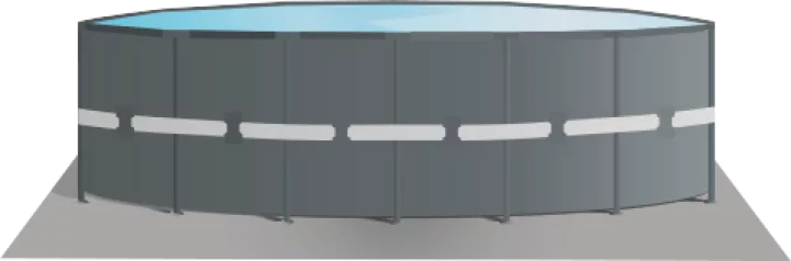 Базен со пумпа,скали,подлога и покривка 4.88м х 122цм