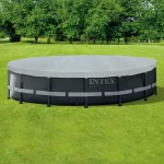 Делукс Заштитна Покривка за Округла Базена со Метална Рамка, 488 cm