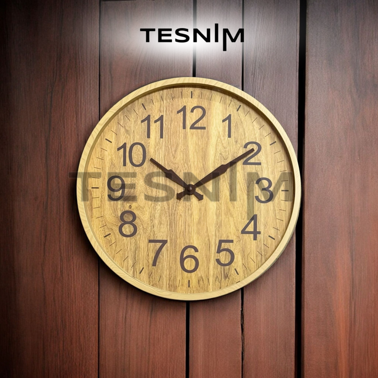 T42-2 Саат 35 цм кафеаво