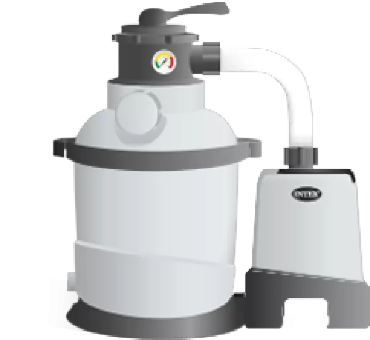 Базен со пумпа,скали,подлога и покривка 4.88м х 122цм