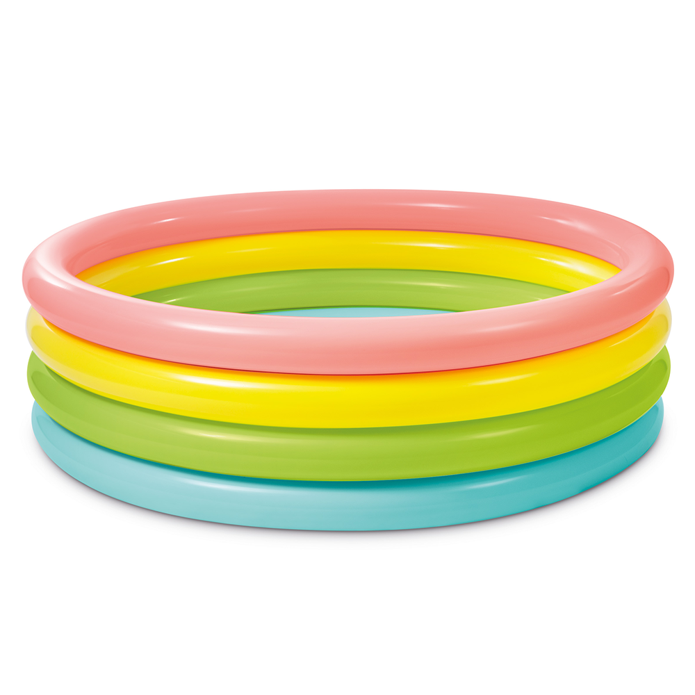 Надувлив базен Sunset Glow, со четири прстени – 168 x 168 x 46 cm