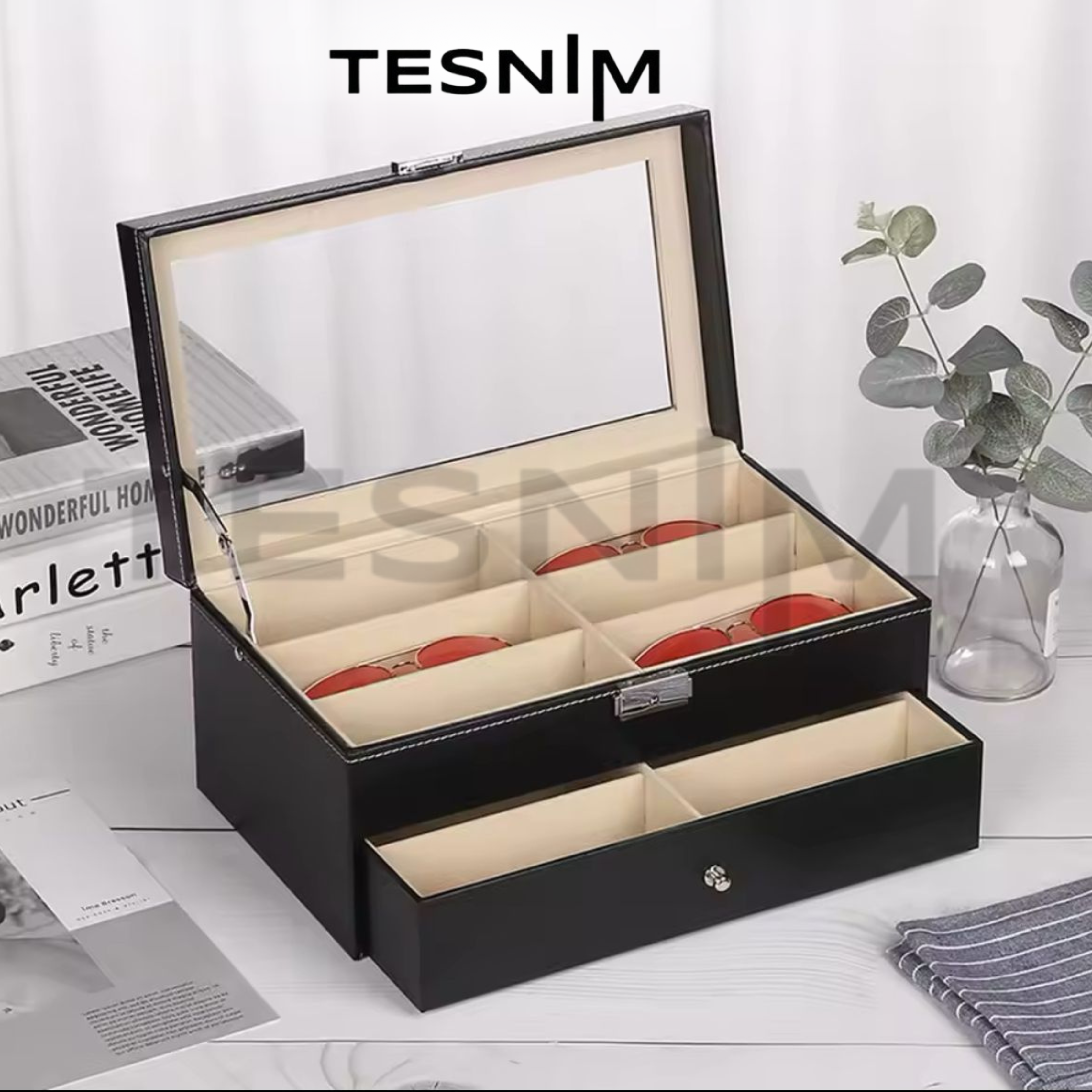 T4-6 Кутија за наочари 12ка со спрат