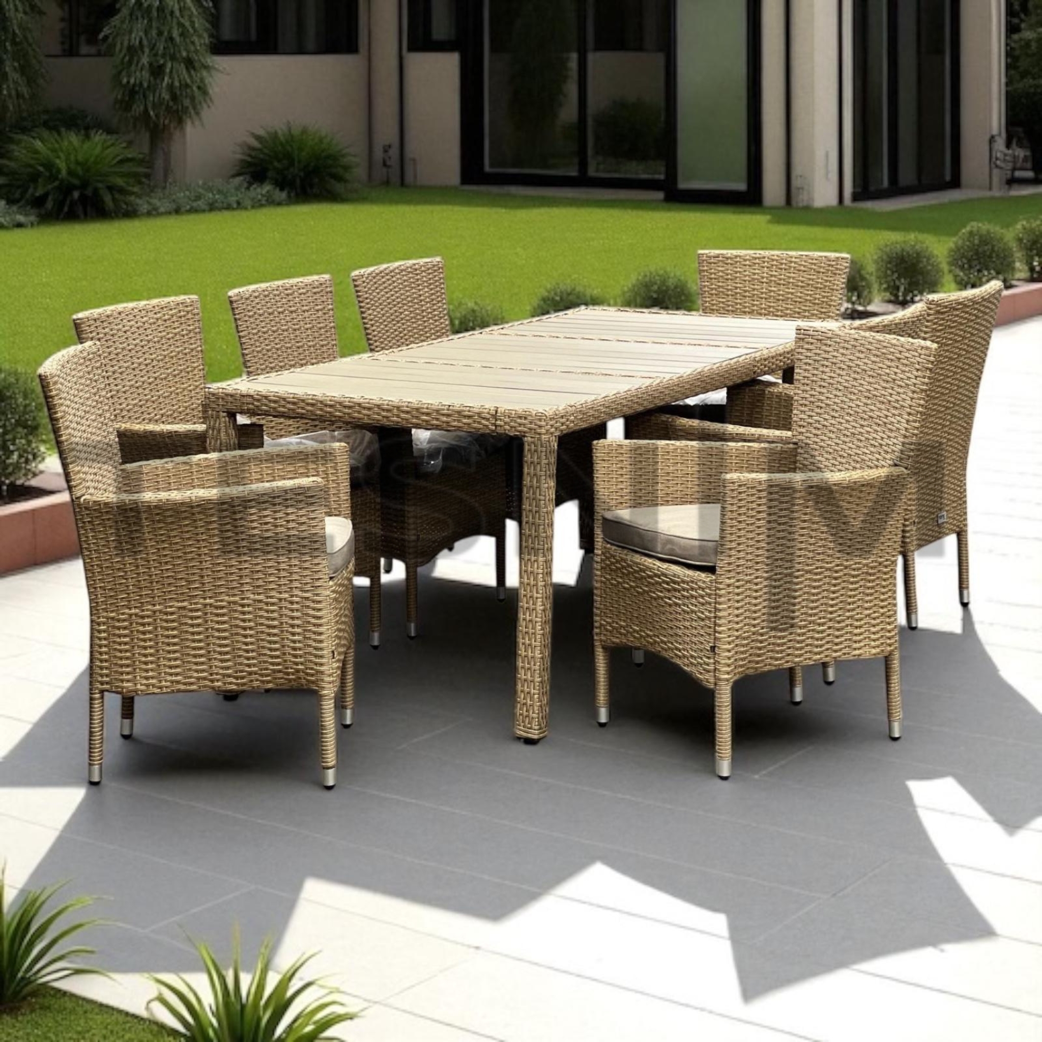 Сет маса и 8 столици