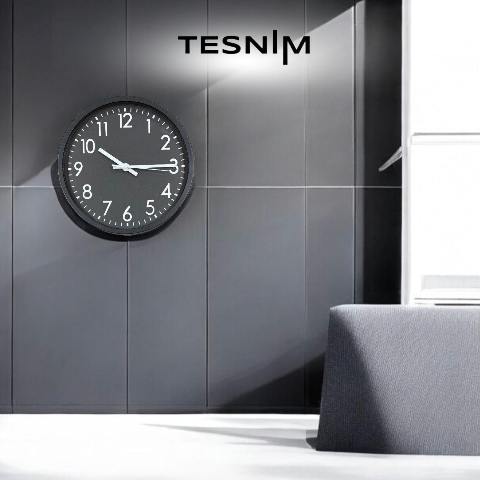 Т42-10 црно Саат 25cm