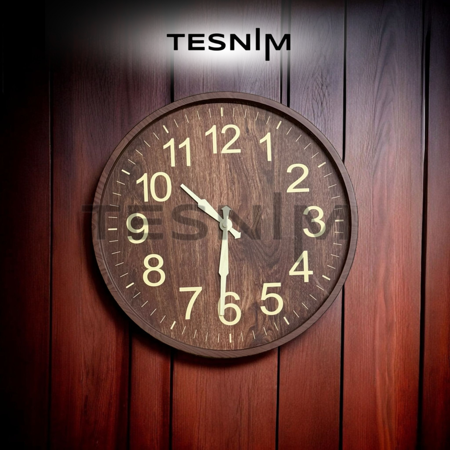 T42-2 Саат 35 цм темно кафеаво